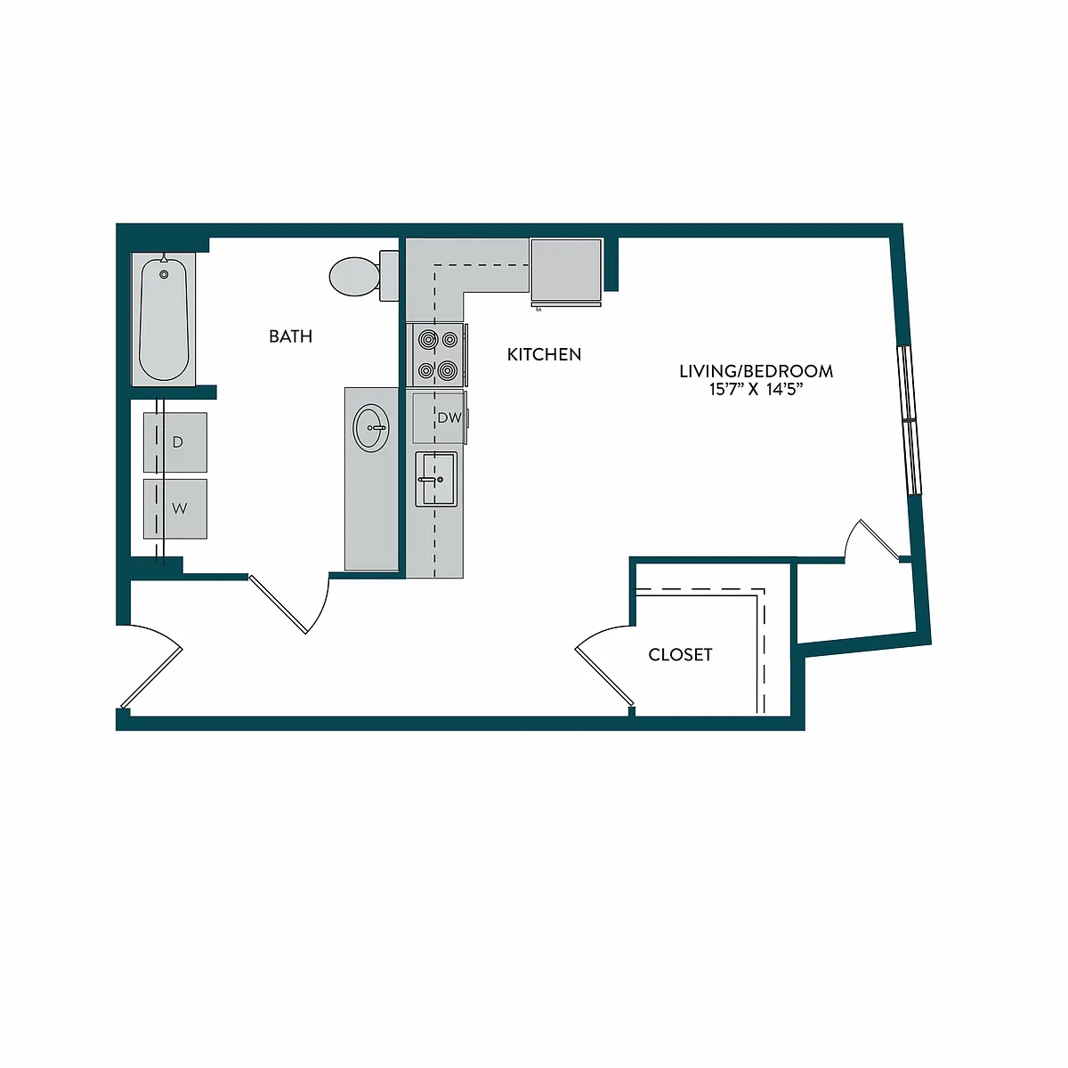 Floor plan Studio K