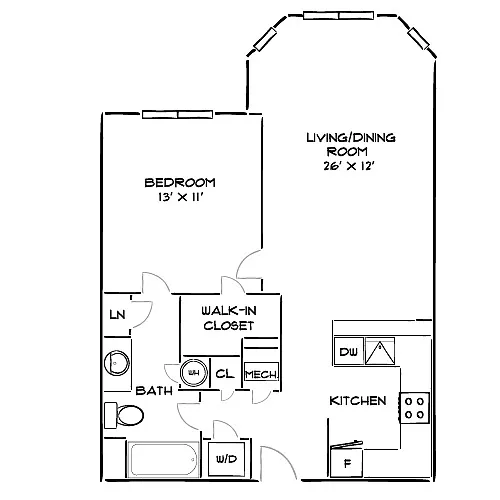 Floor plan Design 1G-E