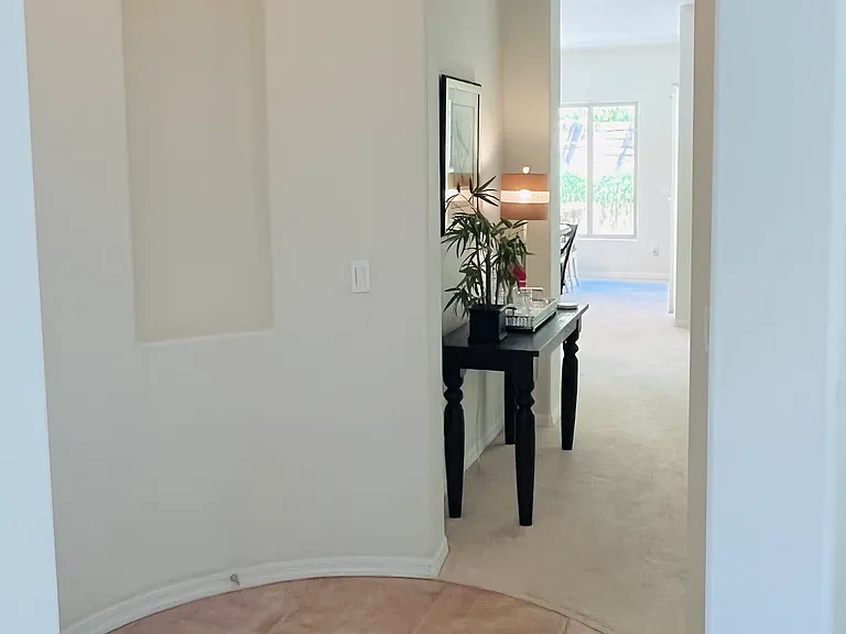 Front door entry into living area.