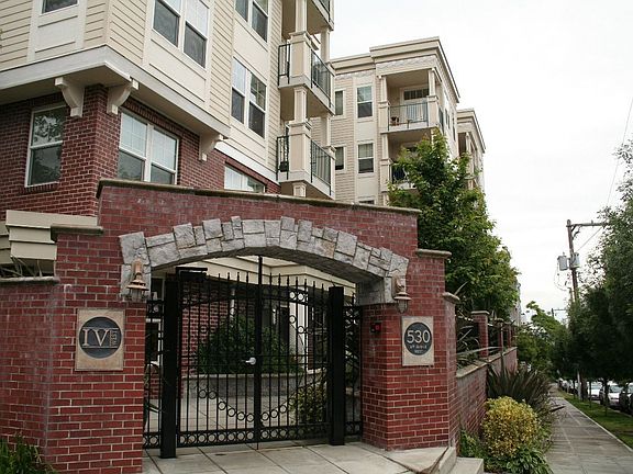 Gated entry and secure garage enhance privacy
