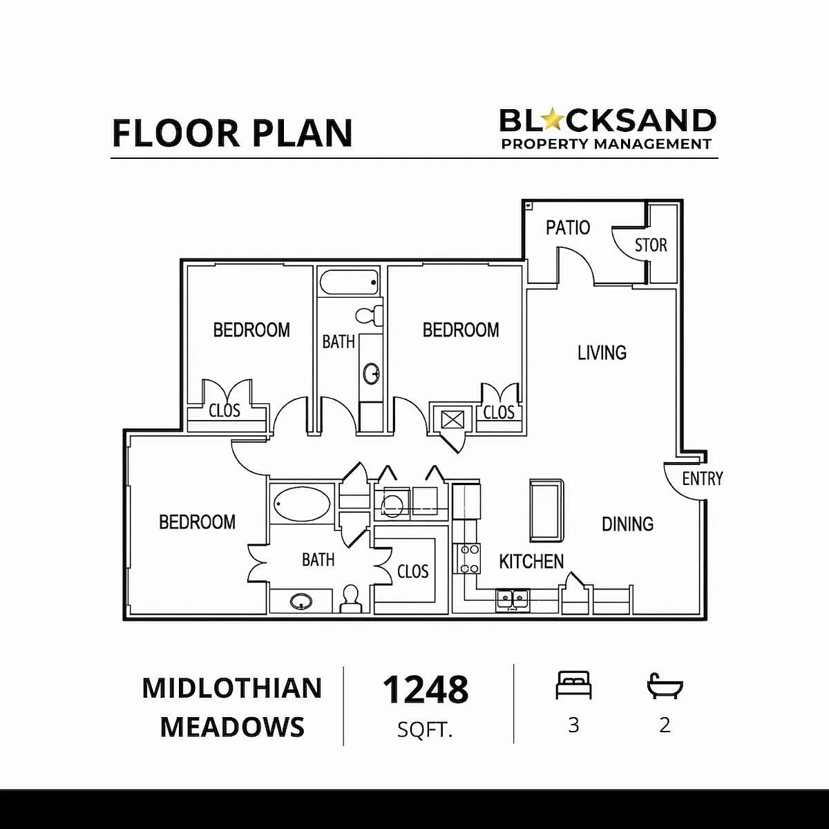 Floor plan 3 Bedroom