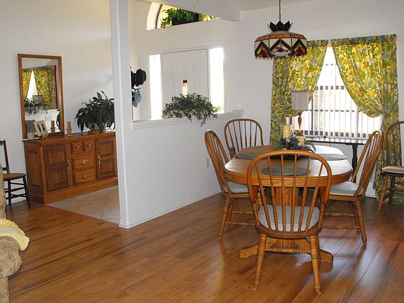 front entrance & dining room