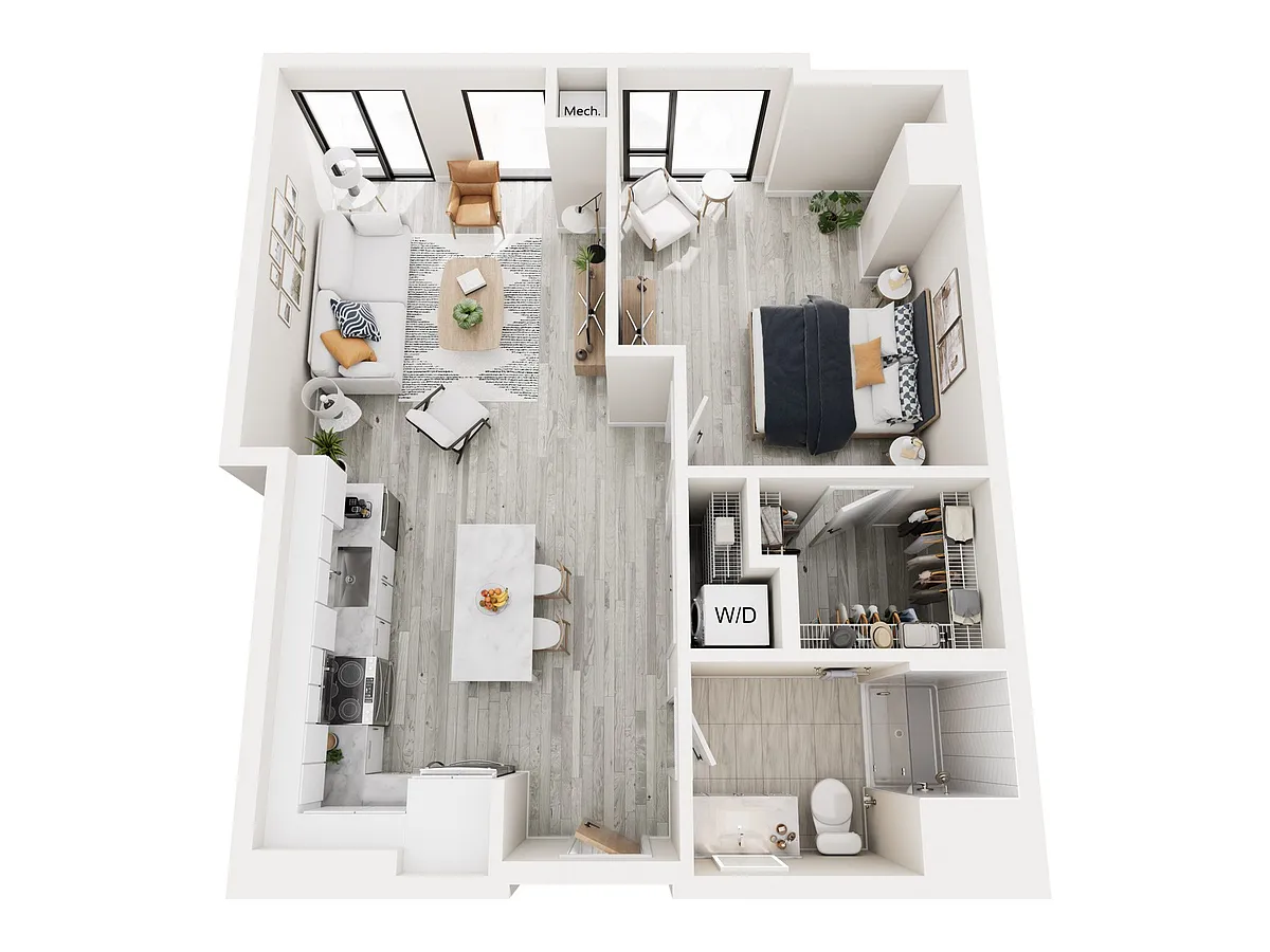Floor plan 1E1