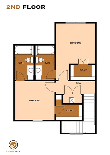 Floor plan C1 3X3.5 1561sqft 2-car garage
