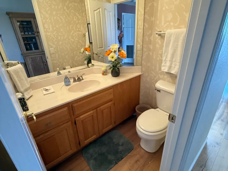 powder room next to nook