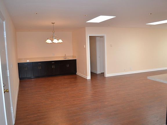 Living room, dining room and bar