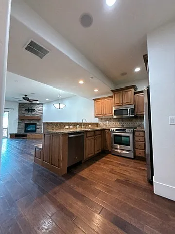 Main floor Kitchen / Living Room Area