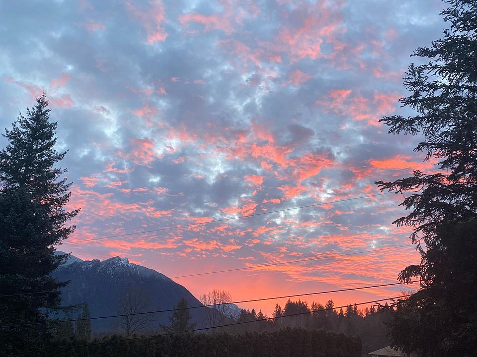 Sunrise out of kitchen window