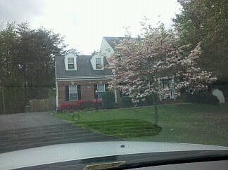 House in spring bloom