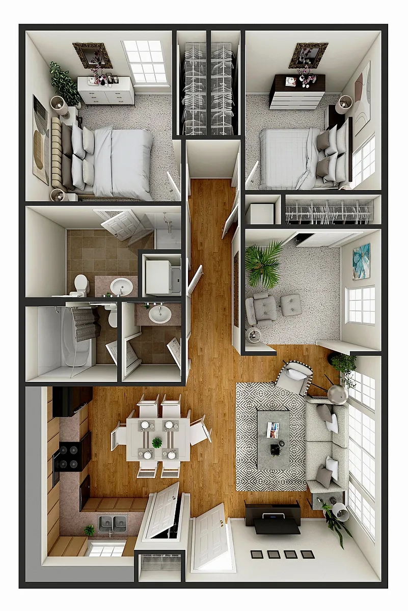 Floor plan WDC- 2 X 2 M