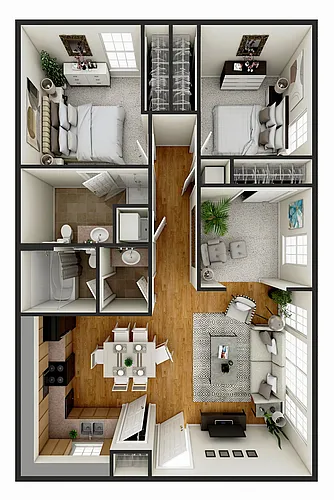 Floor plan WDC - 2 X 2 PAT
