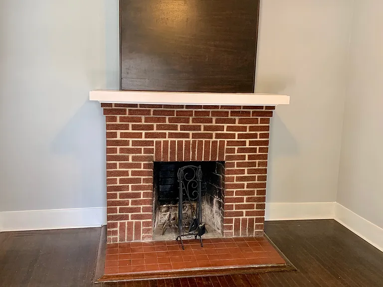 Front room with cozy fireplace