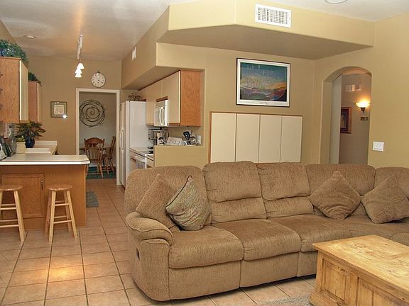 Kitchen and family room