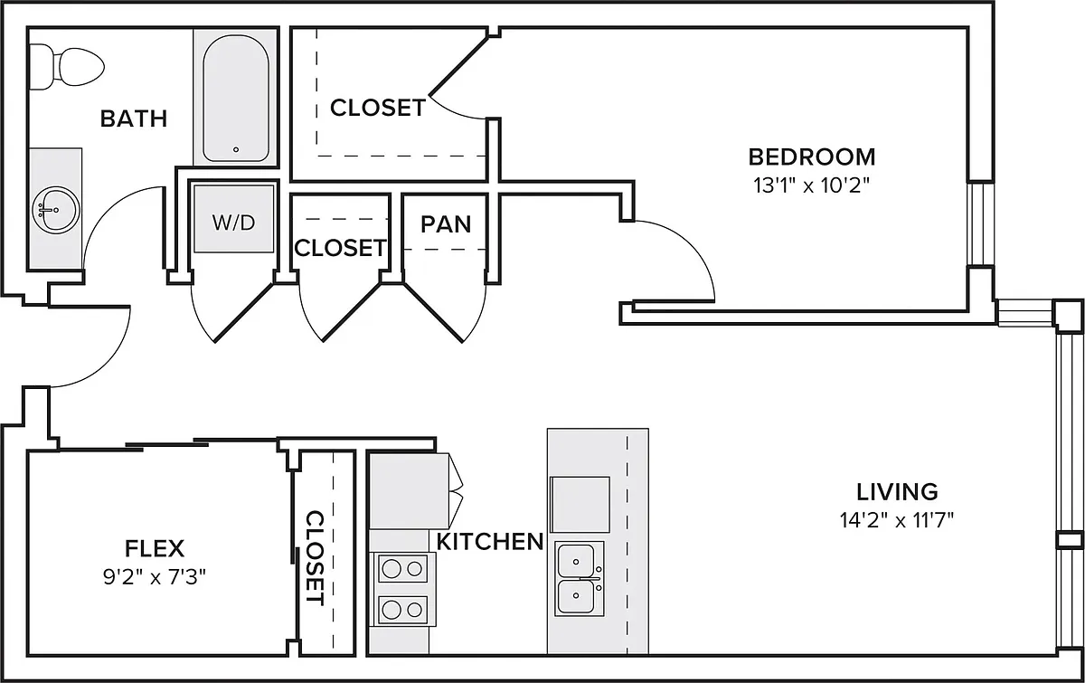 Floor plan A13D