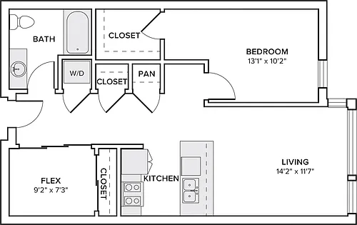 Floor plan A13D