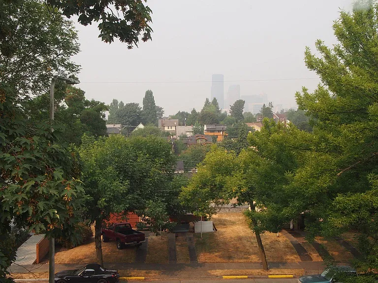 City view from bedroom