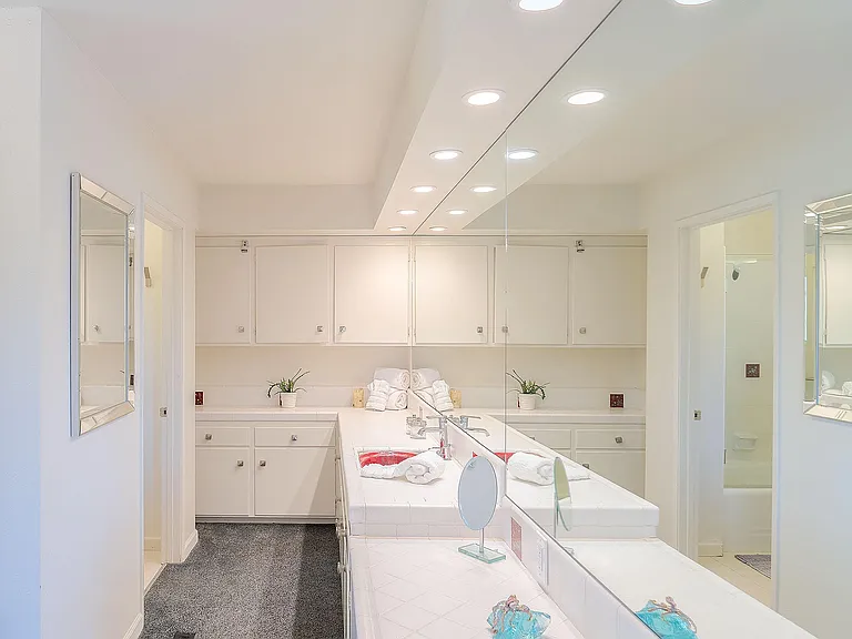 Primary ensuite, upper level.