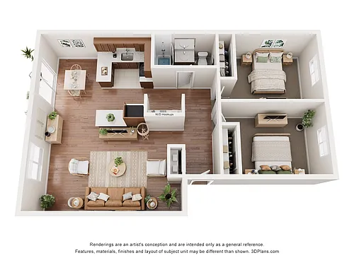 Floor plan Two Bedroom B