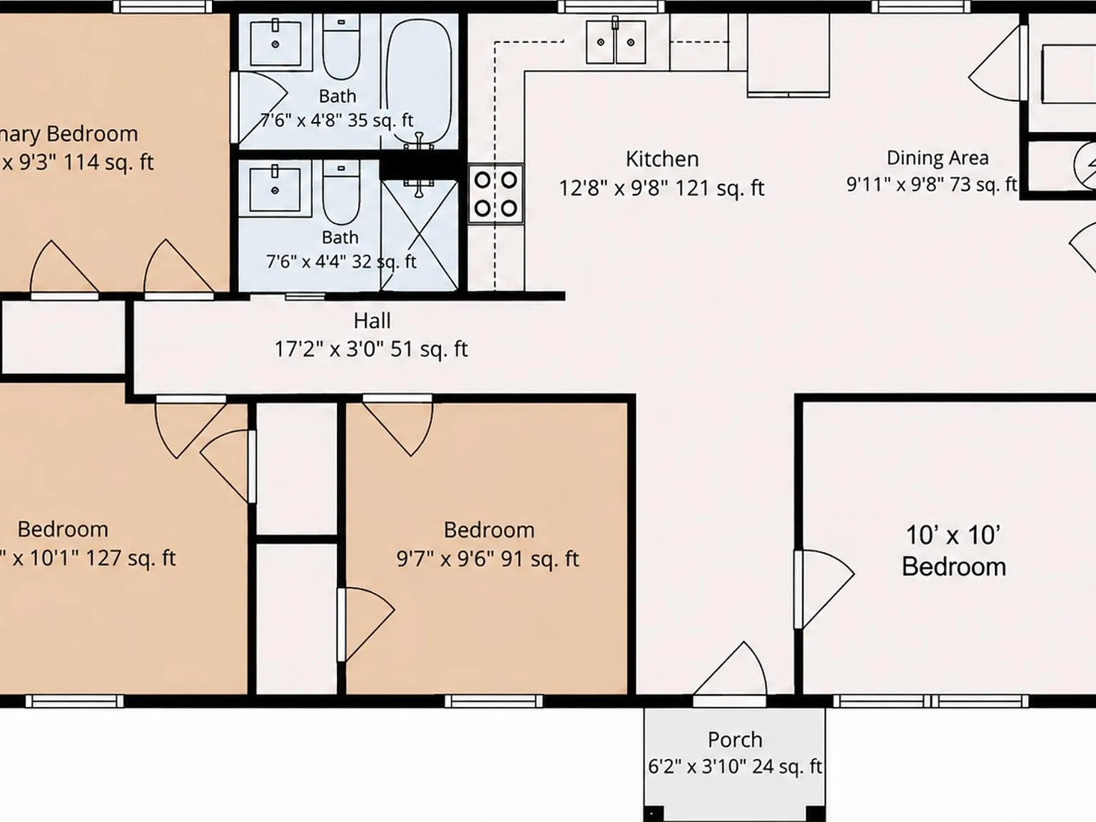4 bed, 2.0 bath, 1100 sqft, $1,170 — Photo 4