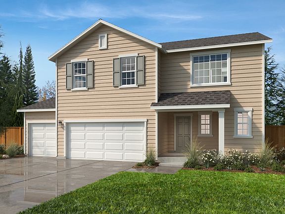 Exterior A with optional 3-car garage