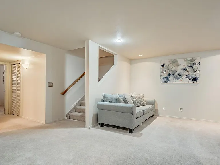 Stairs leading to the basement