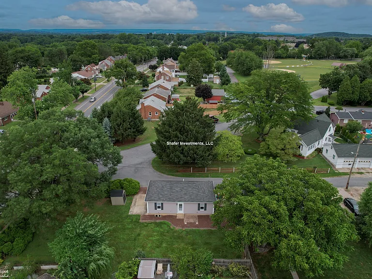 Aerial view of the property