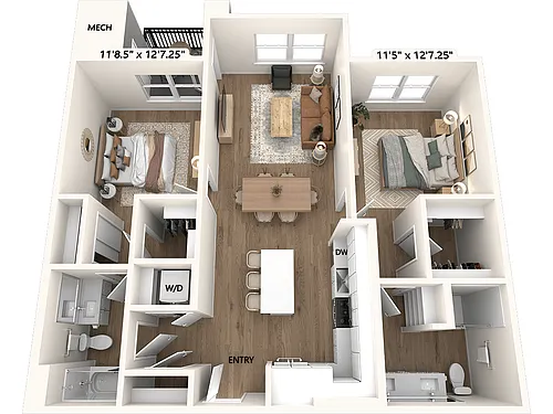 Floor plan BM08-1095-Scheme I