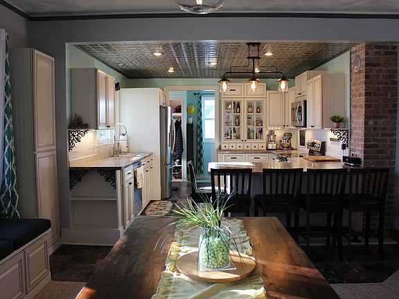 Kitchen open to Dining Room