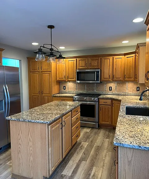 The kitchen.