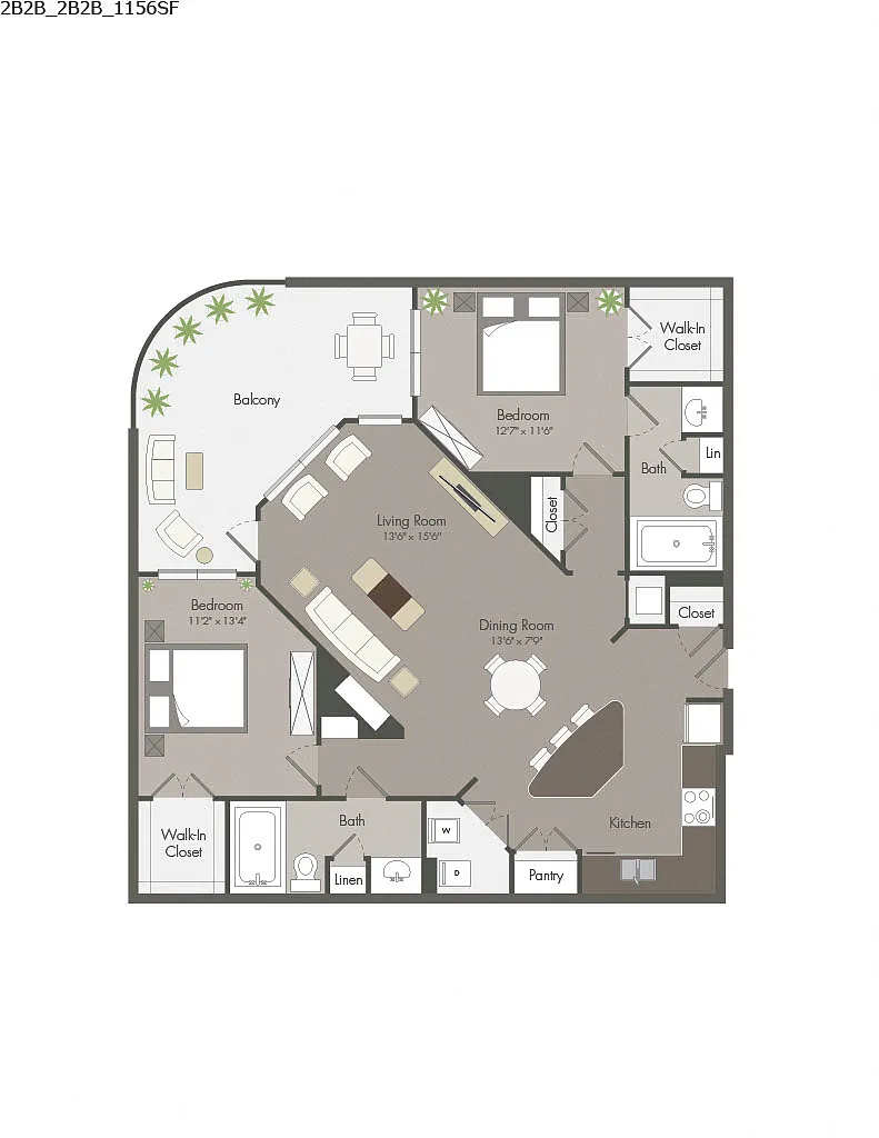 Floor plan 2B2