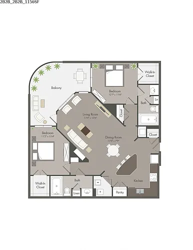 Floor plan 2B2