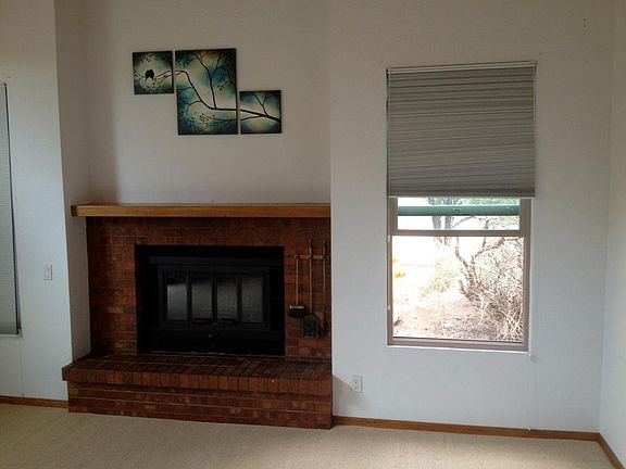 Living room fireplace