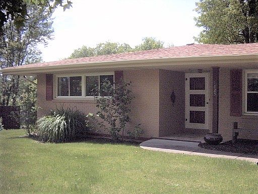 left side of front of home