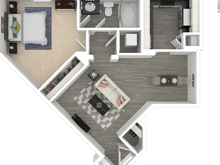Oak Row North Dallas - A9 Floor Plan Oak Row North Dallas - A9 Floor Plan