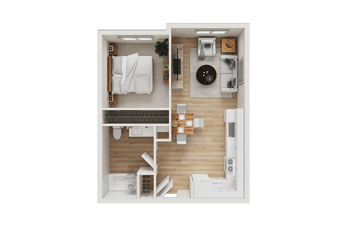 Floor plan 1 Bedroom