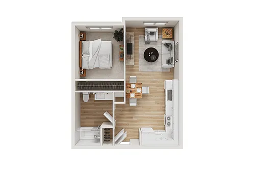 Floor plan 1 Bedroom