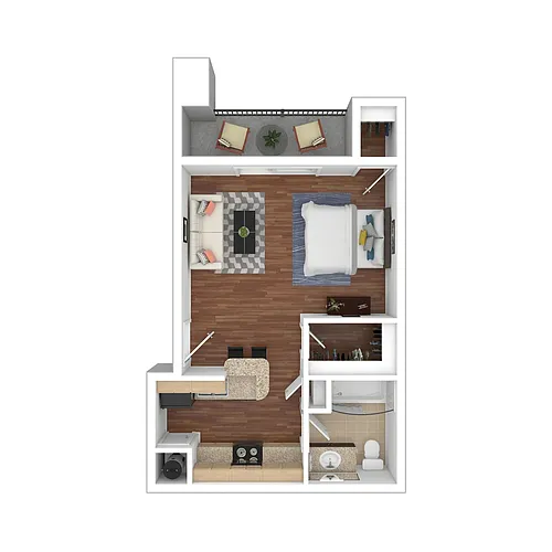 Floor plan Studio-P1