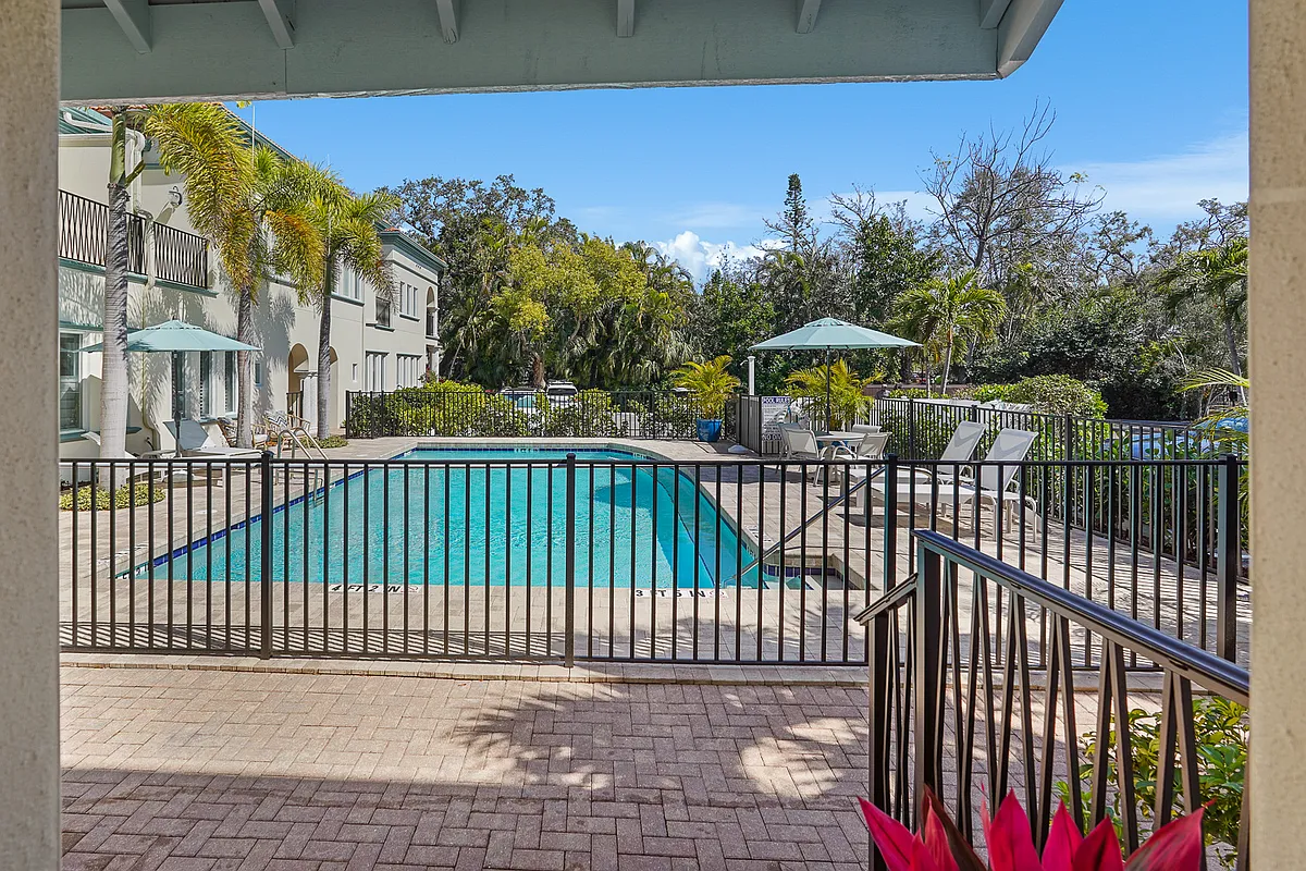 View of Pool from Front Door - 1685 Laurel St #3