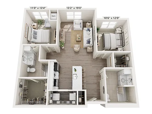 Floor plan Sanctuary