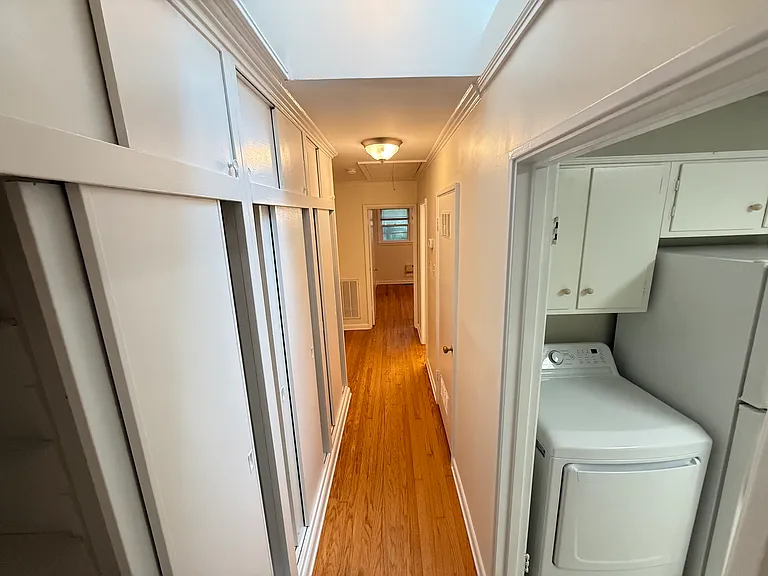 Hallway with Built-in Closets