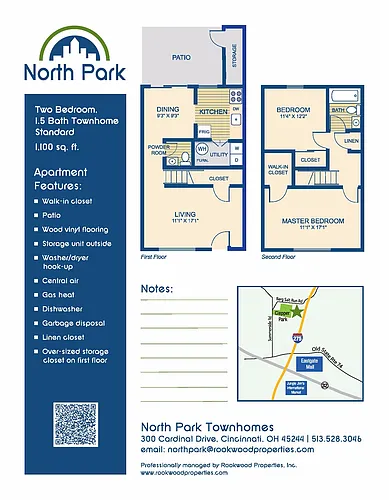 Floor plan NP-DES: 2B1.5B-1100