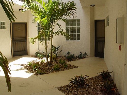 Atrium entrance to the condo.