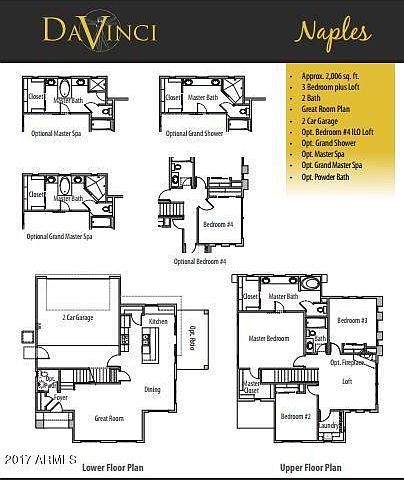 Davinci Naples Floorplan