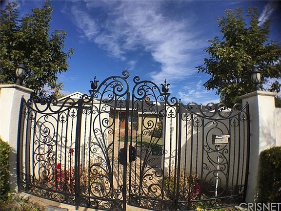 Front house secure iron gate.
