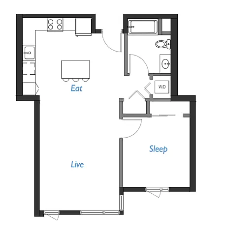 Floor plan A2- 1D
