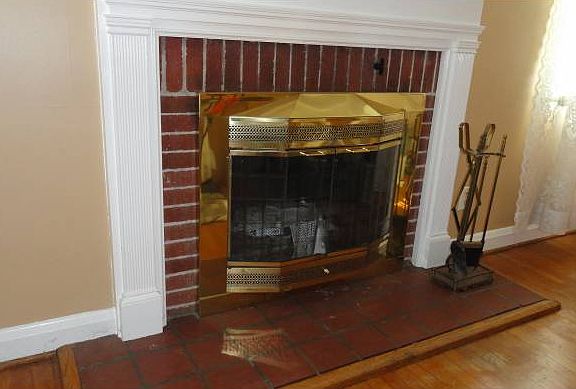 Wood burning fireplace