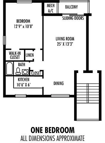 Floor plan 1Bedroom 1Bathroom