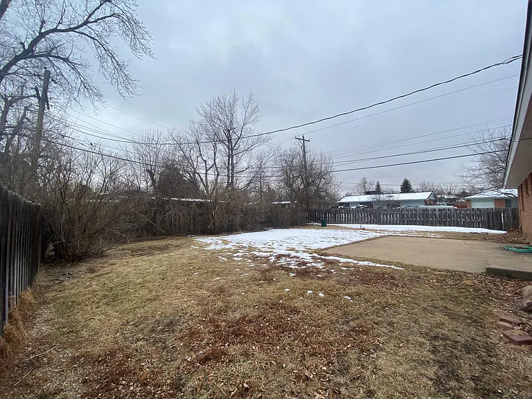 Plenty of space for hosting a backyard BBQ or for dogs to run around.
