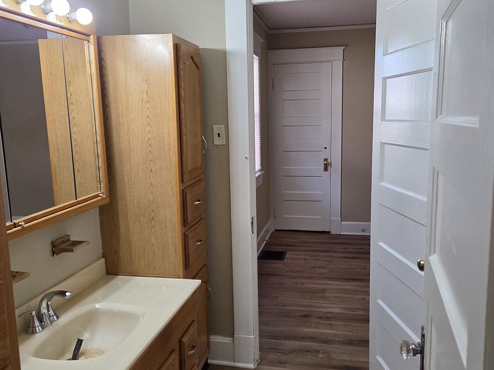 Bathroom with new flooring