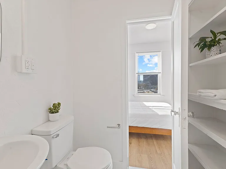 Great storage space in bathrooms